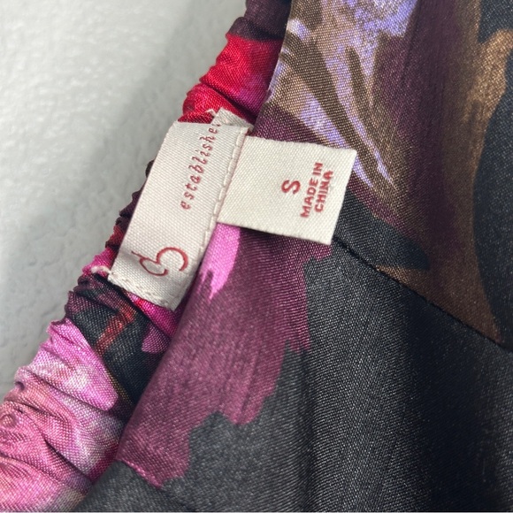 Floral Spring/Summer Skirt Sz Small by Db Est. A Line Black/Pink Feminine - Picture 7 of 8